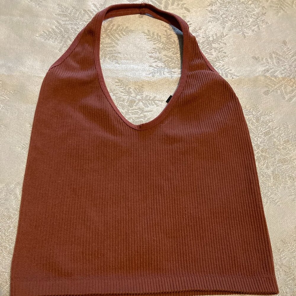 Urban Outfitter Girl's Junior Size Small Rust Color Holter Top